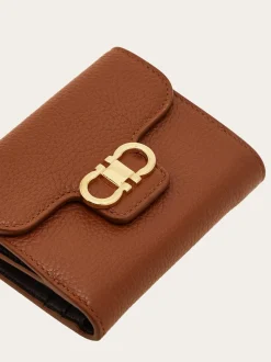 Gancini compact wallet - Women