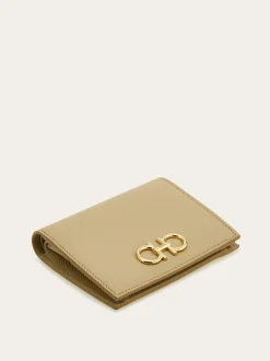 Gancini compact wallet - Women