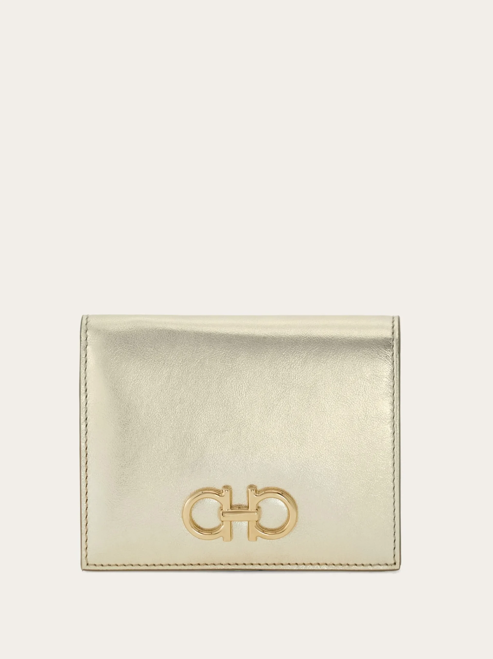 Gancini compact wallet - Women