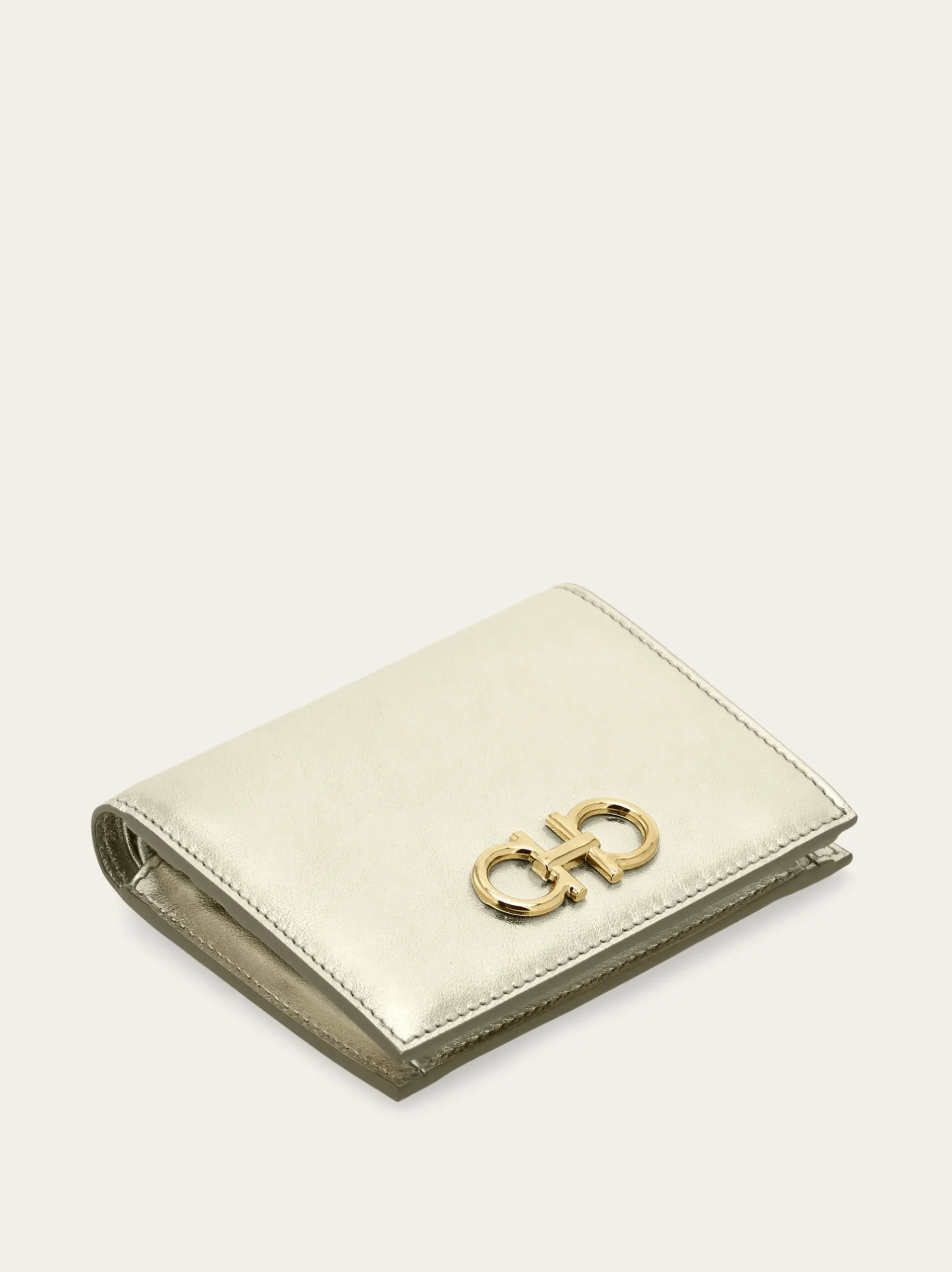 Gancini compact wallet - Women