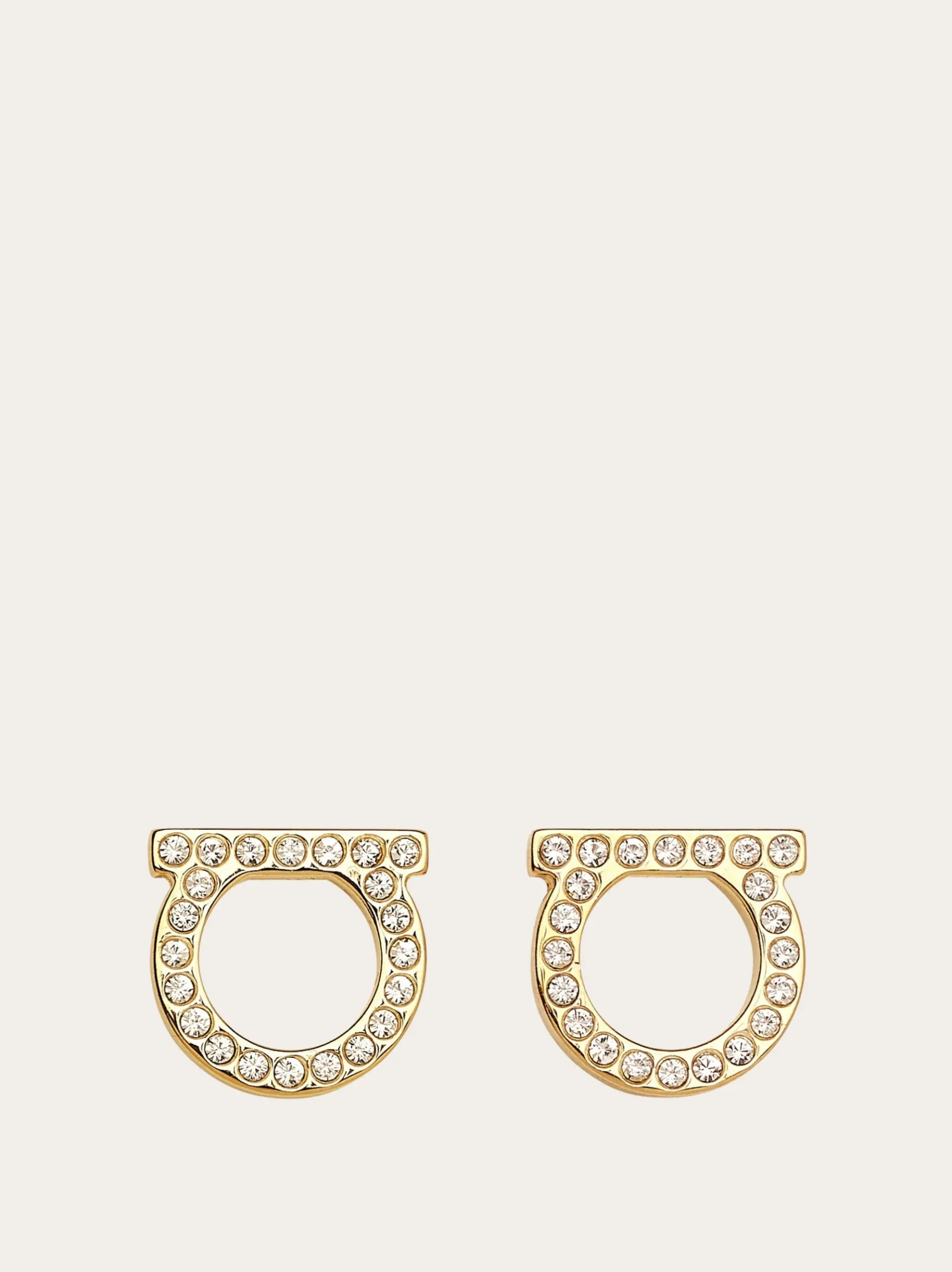 Gancini crystals earrings (L) - Women