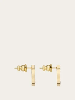 Gancini crystals earrings (L) - Women