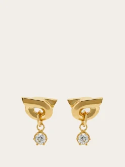 Gancini earrings with pendant - Women