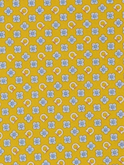 Gancini flower print silk tie - Men