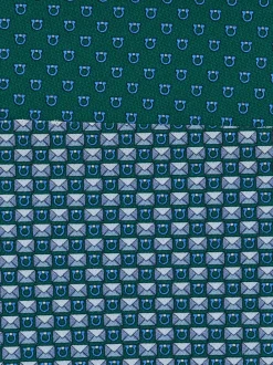 Gancini letter print silk tie - Men