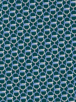 Gancini links print silk tie - Men