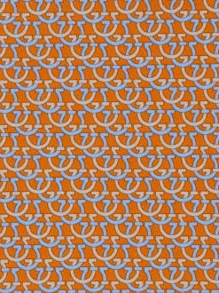 Gancini links print silk tie - Men
