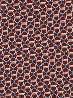 Gancini links print silk tie - Men