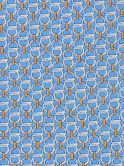 Gancini links print silk tie - Men