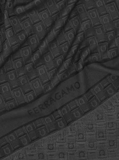 Gancini Monogram jacquard stole - Men