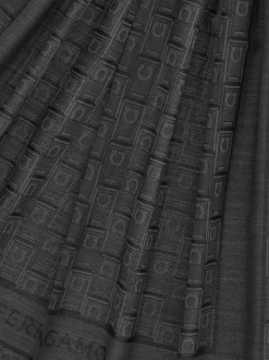 Gancini Monogram jacquard stole - Men