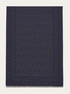 Gancini Monogram jacquard stole - Men