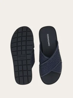 Gancini ornament sandal - Men