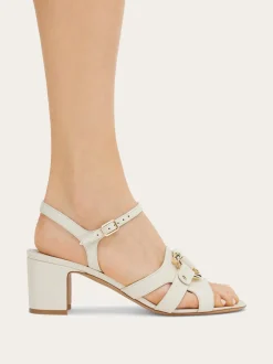 Gancini ornament sandal - Women