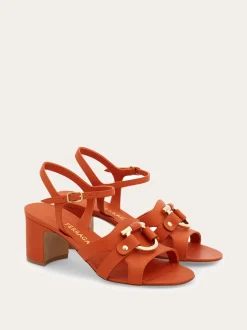 Gancini ornament sandal - Women