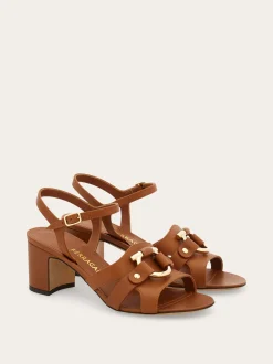 Gancini ornament sandal - Women