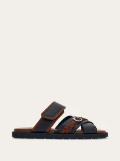 Gancini ornament sandal - Men