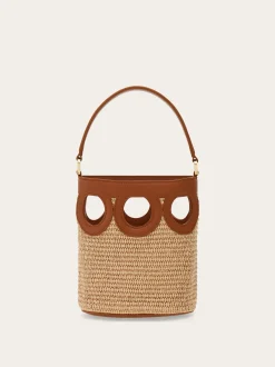 Gancini outline bucket bag (XS) - Women