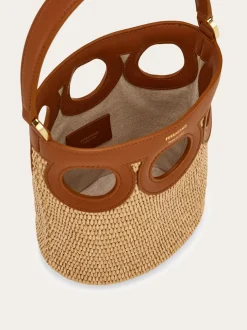 Gancini outline bucket bag (XS) - Women