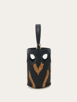 Gancini outline bucket bag (XS) - Women