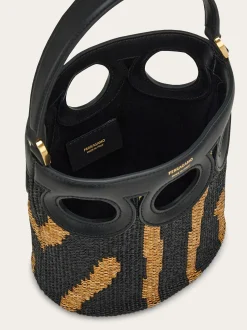 Gancini outline bucket bag (XS) - Women