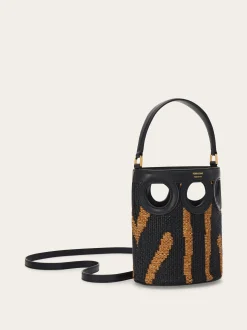 Gancini outline bucket bag (XS) - Women