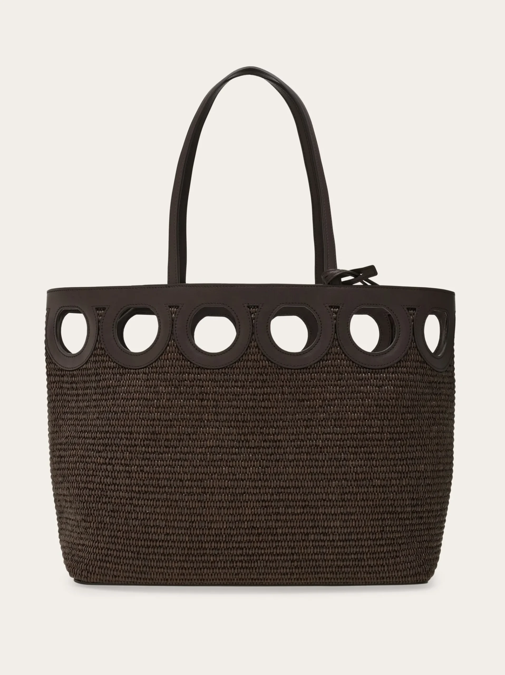 Gancini outline tote bag (M) - Women
