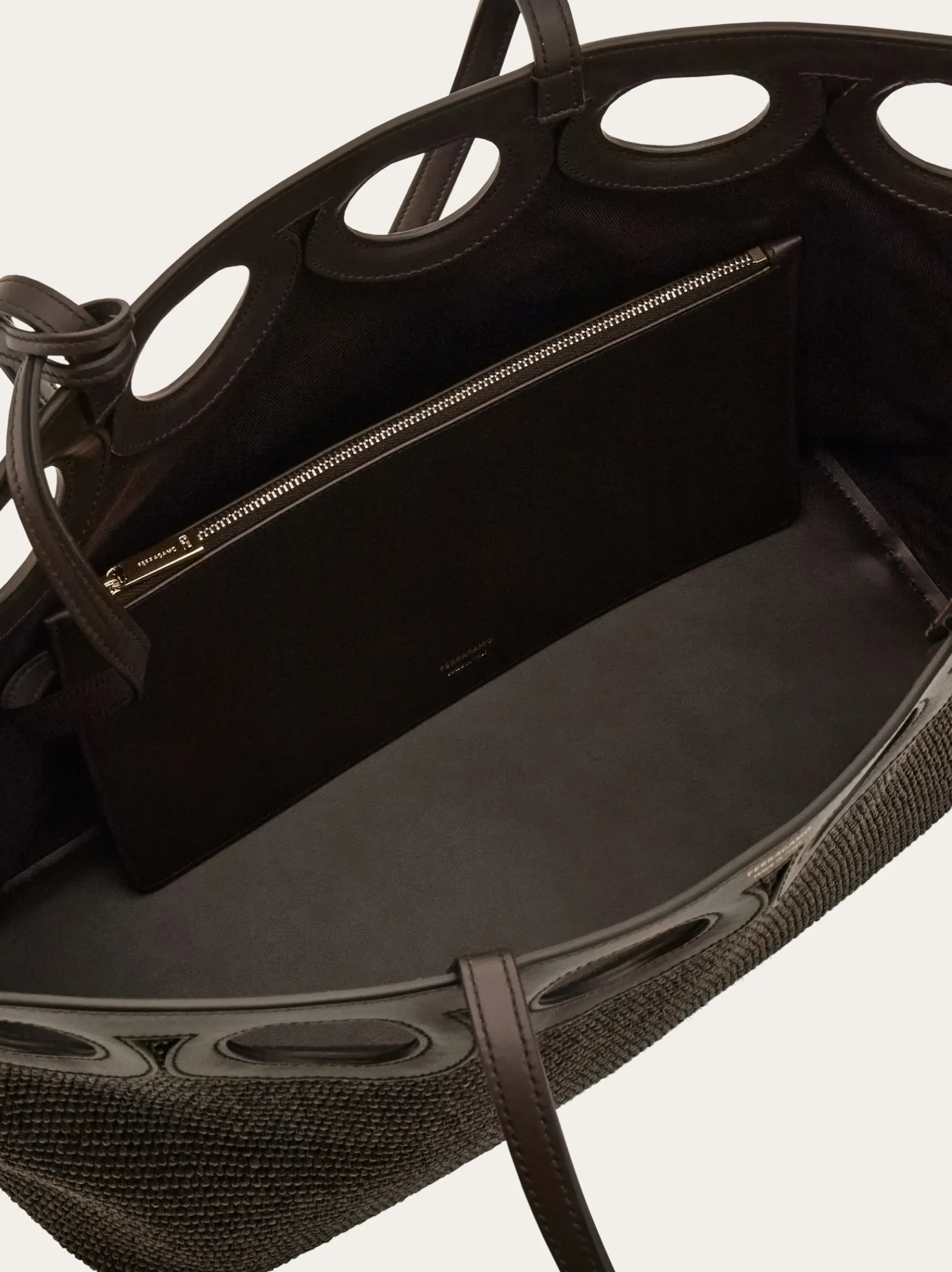 Gancini outline tote bag (M) - Women