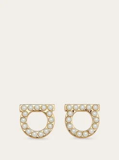 Gancini pearls earrings - Women