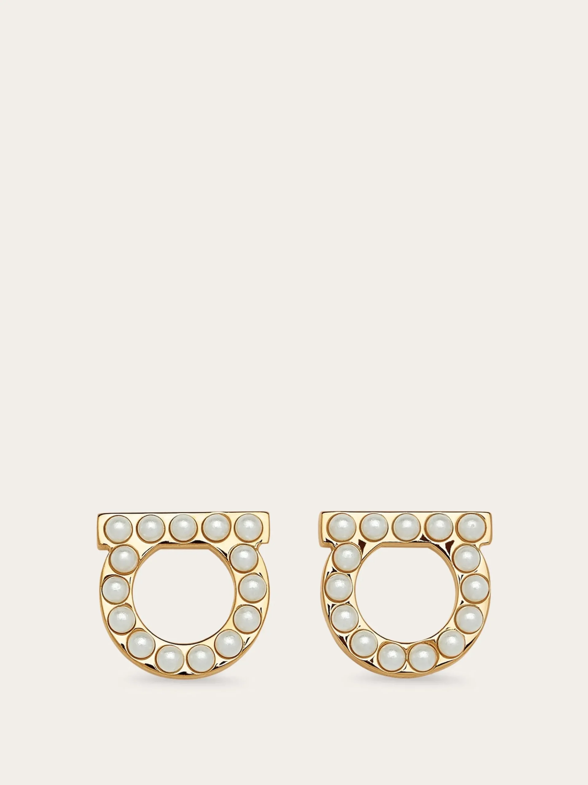 Gancini pearls earrings - Women