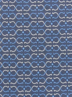 Gancini print silk tie - Men