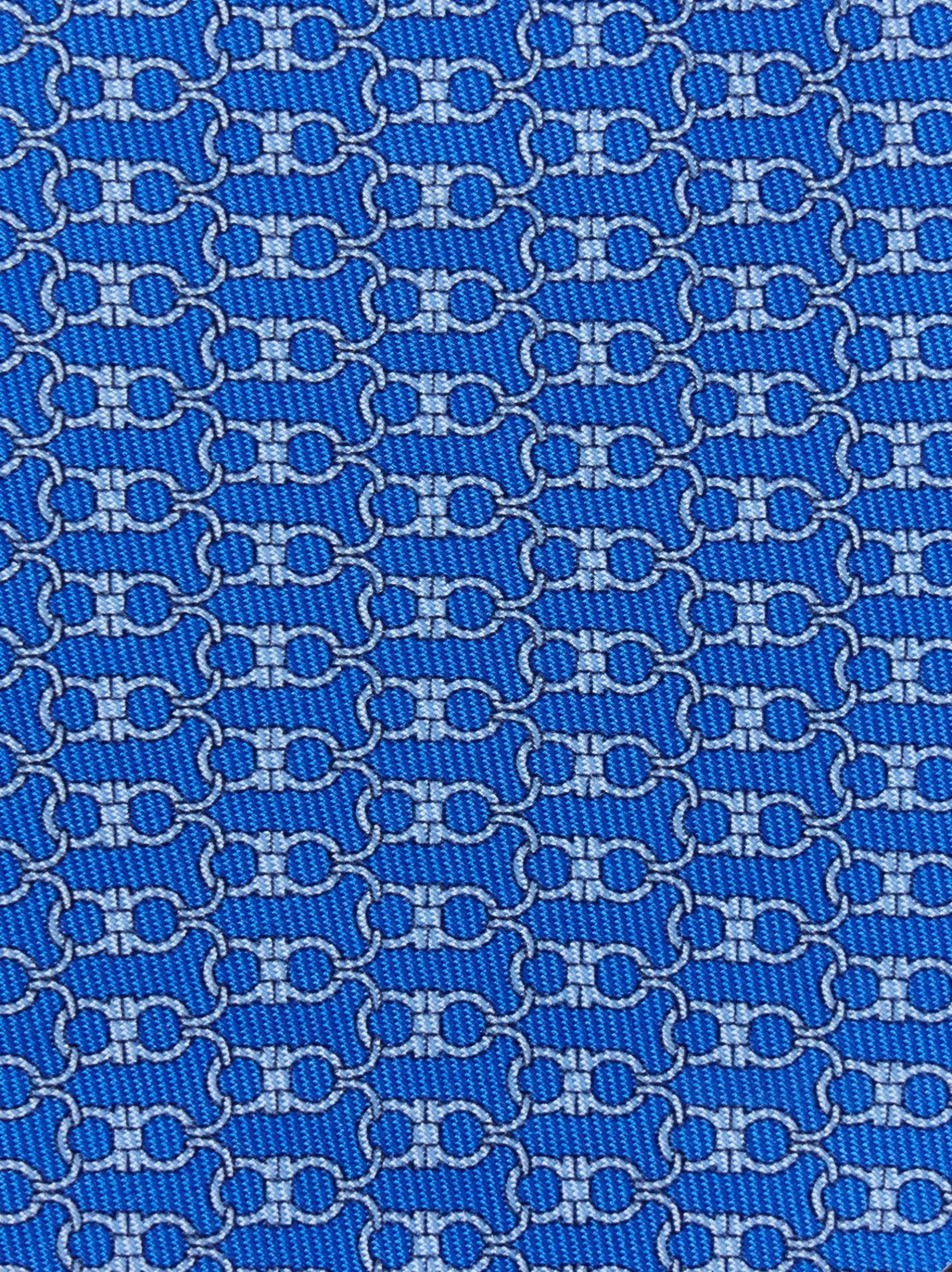 Gancini print silk tie - Men