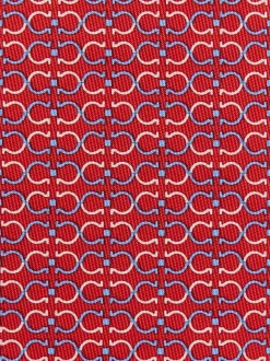 Gancini print silk tie - Men