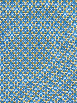 Gancini print silk tie - Men