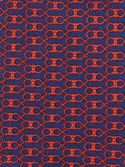 Gancini print silk tie - Men