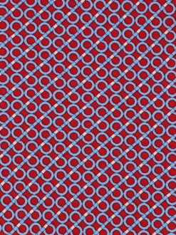 Gancini regimental print silk tie - Men