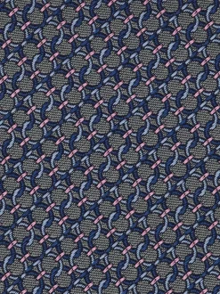 Gancini silk jacquard tie - Men