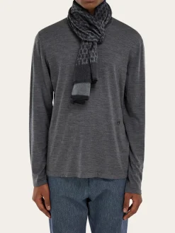 Gancini silk scarf - Men