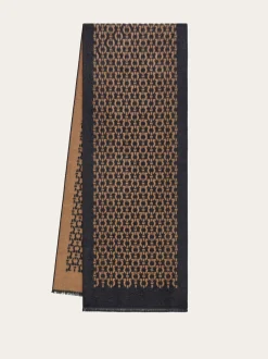 Gancini silk scarf - Men