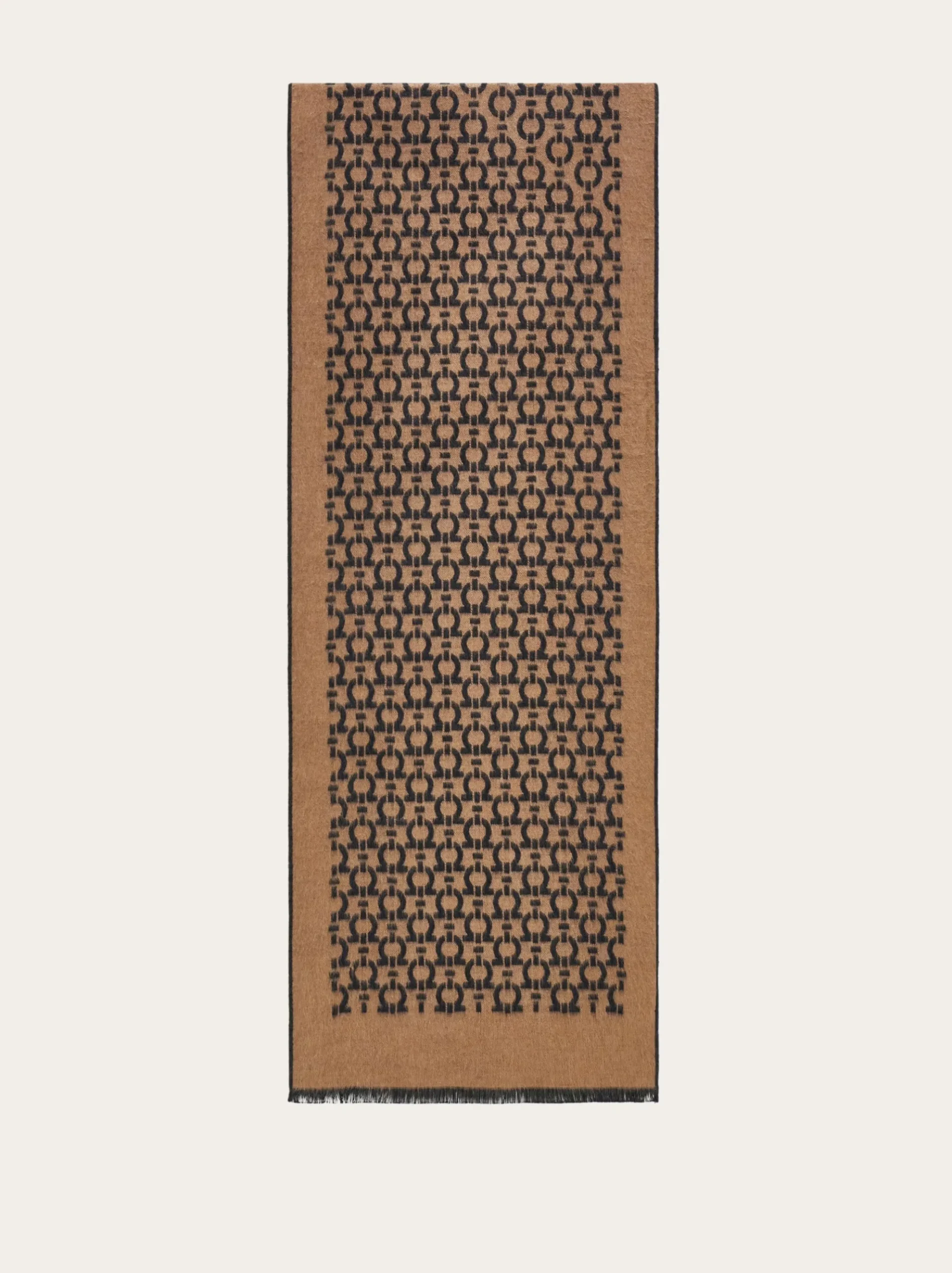 Gancini silk scarf - Men