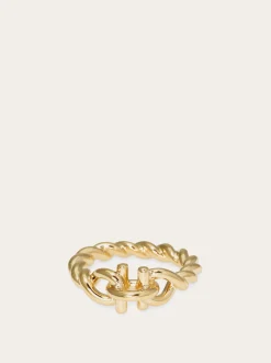 Gancini twisted ring (50mm) - Women