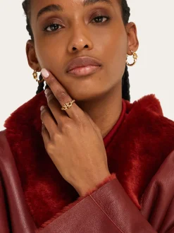 Gancini twisted ring (50mm) - Women