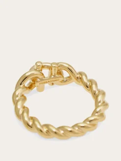 Gancini twisted ring (54mm) - Women