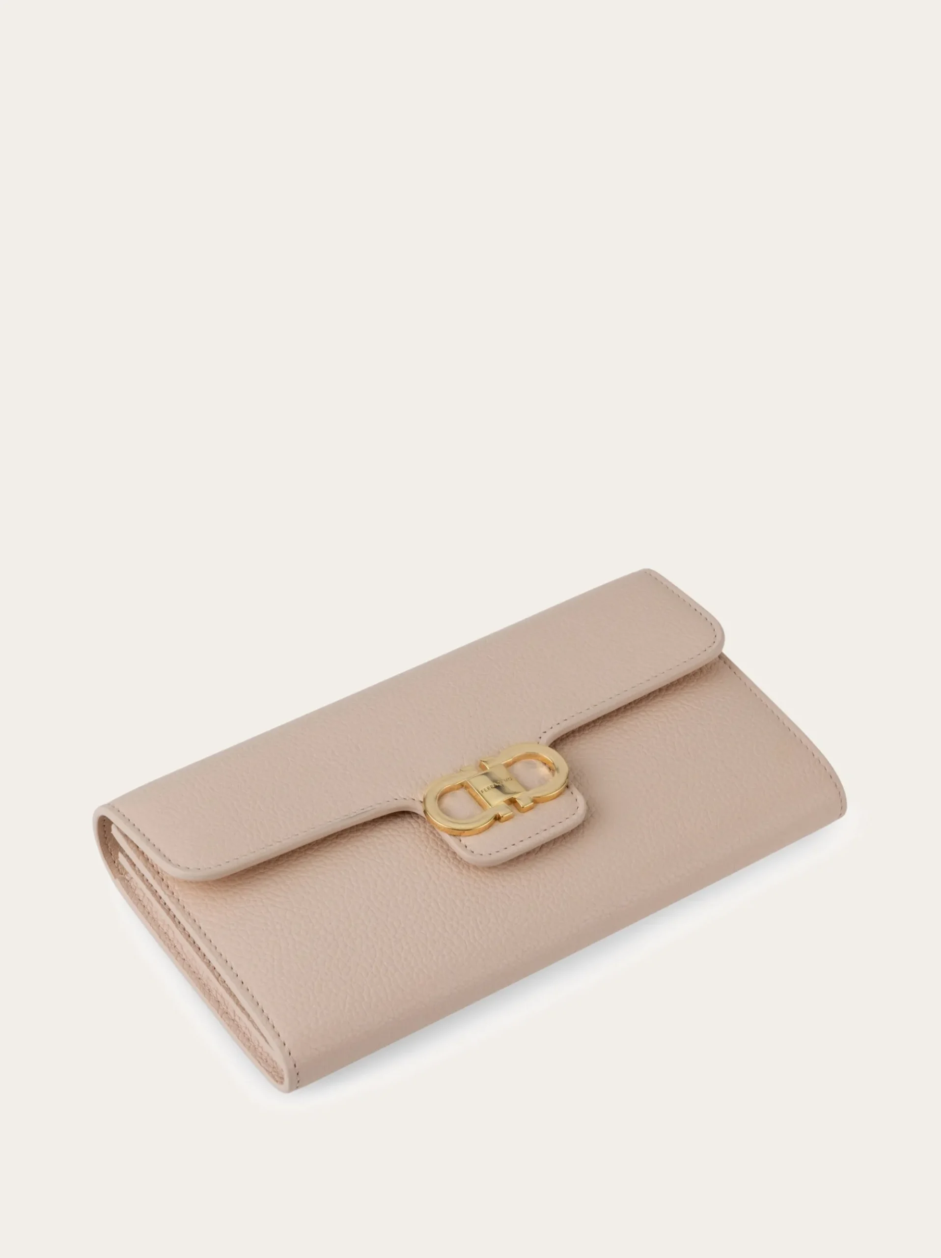Gancini wallet with shoulder strap - Women