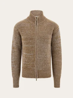 High neck cardigan - Men