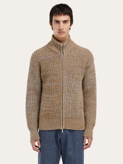 High neck cardigan - Men