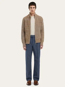 High neck cardigan - Men