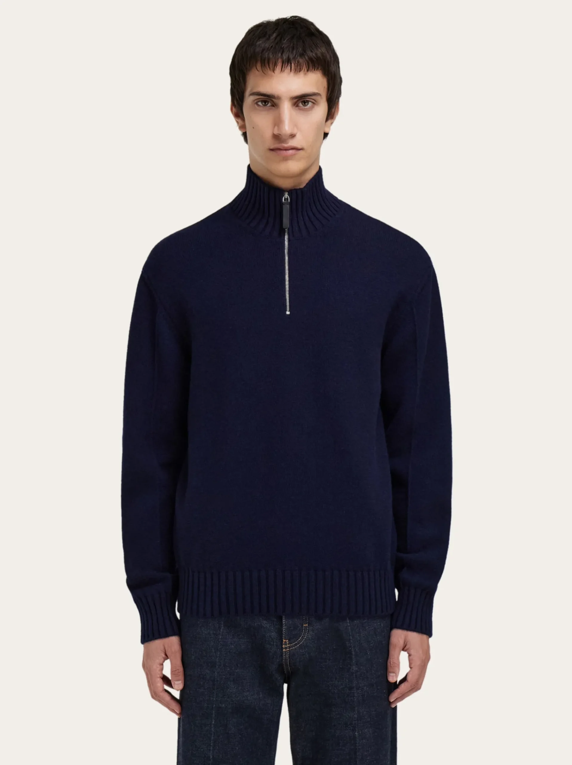High neck cashmere pullover - Men