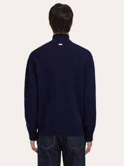 High neck cashmere pullover - Men