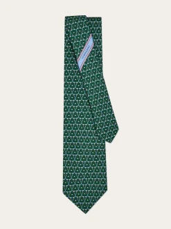 Hockey print silk tie - Men